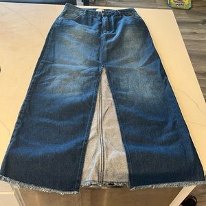 Pilcro Denim floor length skirt